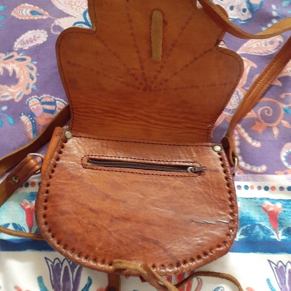 VINTAGE LEATHER Cross body bag - Picture 3 of 4